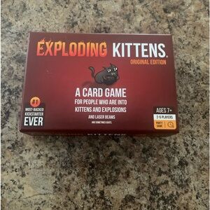 NWT Exploding Kittens Pack Of 56 Card Game Original Edition Ages 7+ 2-5 Players